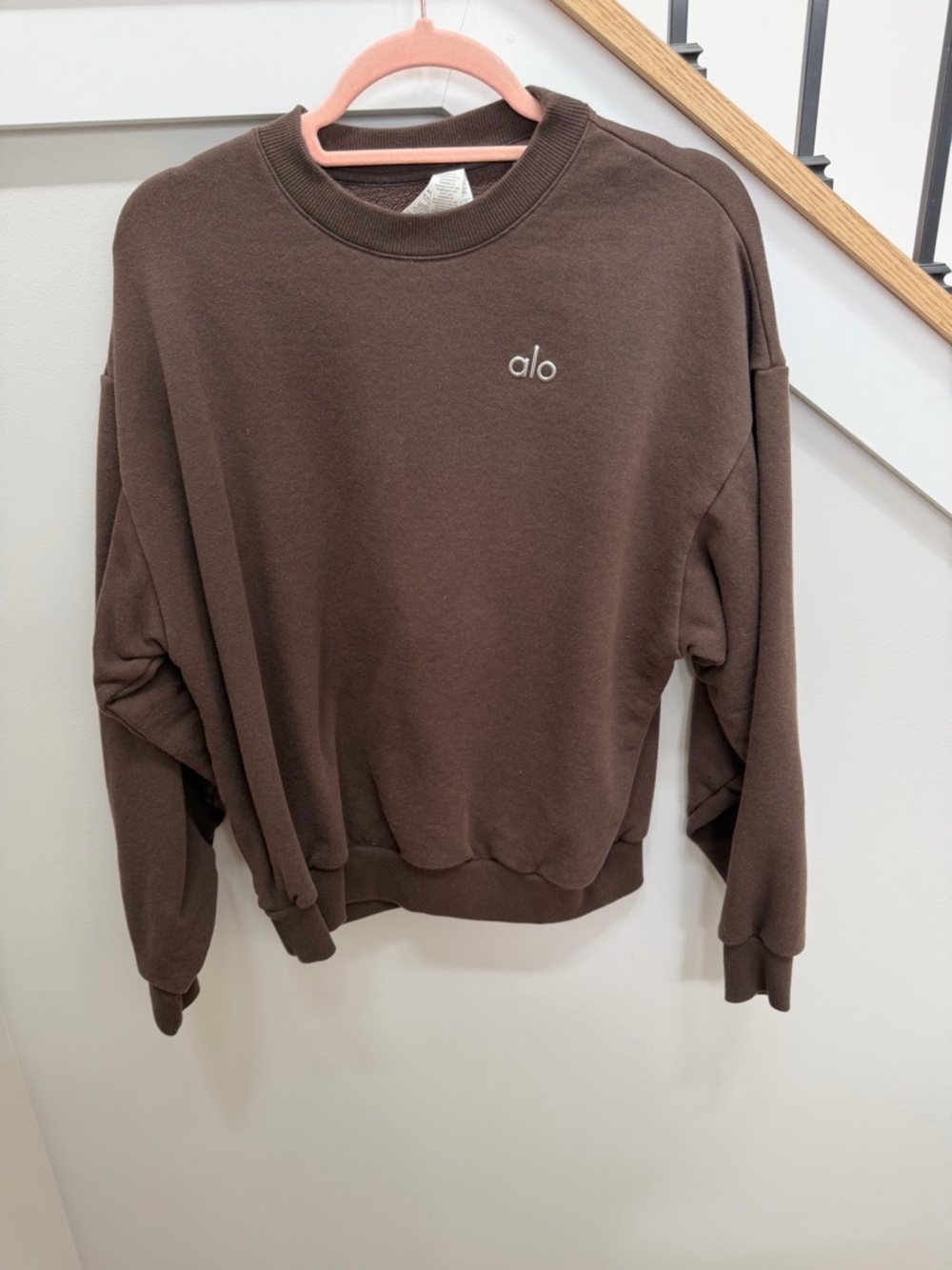 ALO Yoga Brown Crewneck Sweatshirt